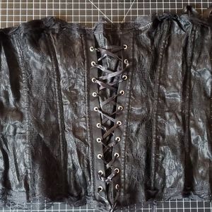 Black lace corset